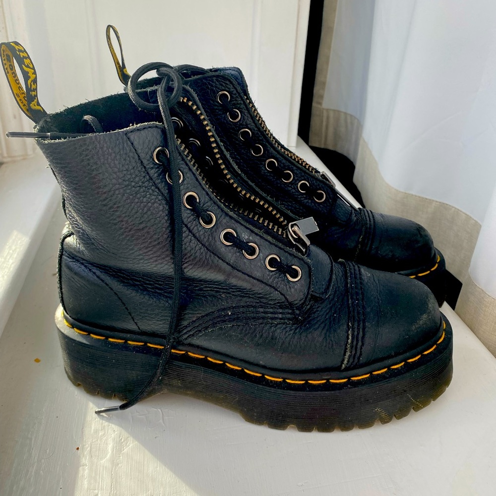 Dr marten boots- broken in slightly, but in great condition.